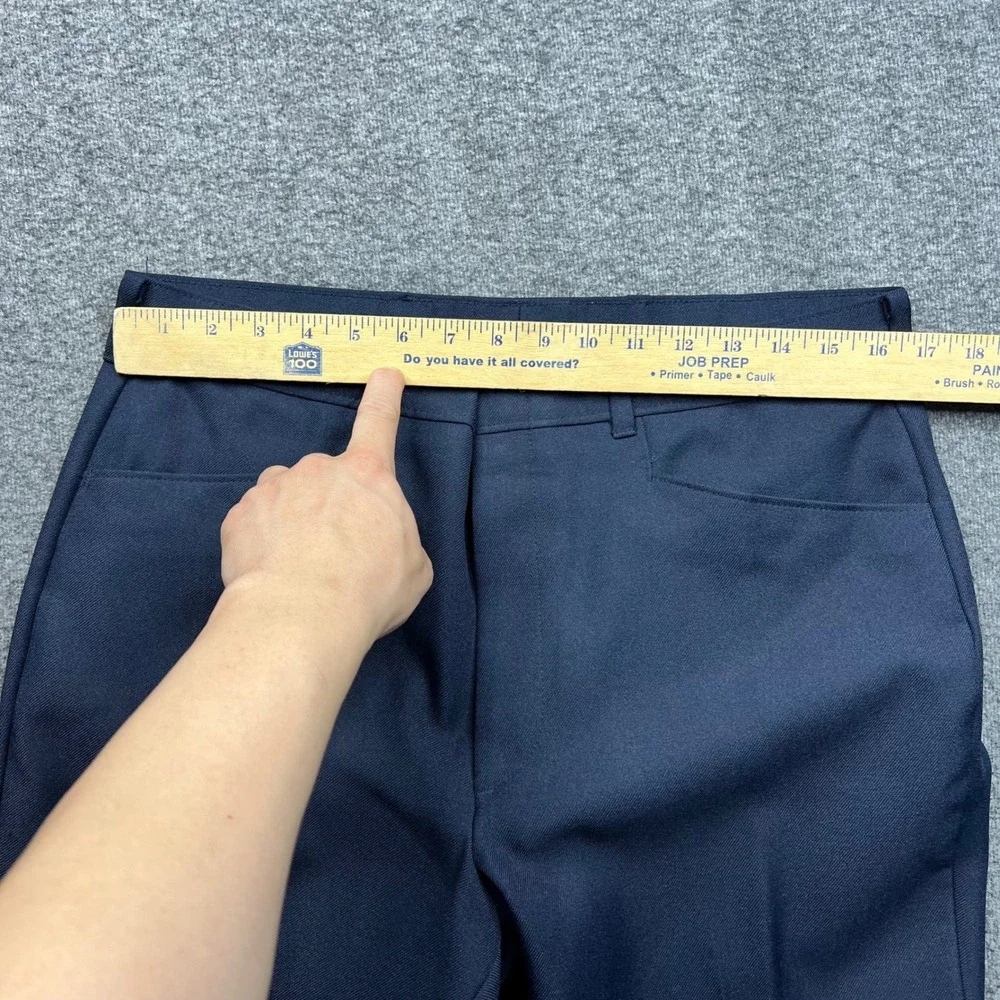 Vintage‎ Levis Action Slacks Mens 34x31 Navy Blue Fits 32x32 Made in USA  Pants